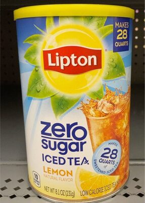 Lemon Zero Sugar Low Calorie Iced Tea Mix, Lemon