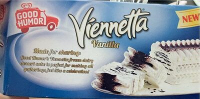 Vanilla Viennetta Flavored Creamy Vanilla Between Crisp Chocolatey Layers Frozen Dairy Dessert Cake, Vanilla Viennetta