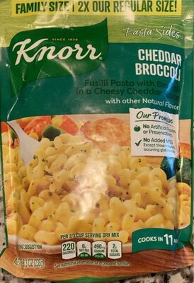 Cheddar Broccoli Fusilli Pasta With Broccoli In A Cheesy Cheddar Sauce, Cheddar Broccoli