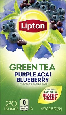 Purple Acai Blueberry Green Tea Bags, Purple Acai Blueberry