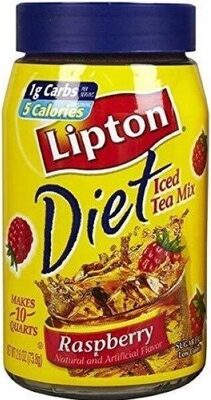 Raspberry Diet Low Calorie Iced Tea Mix, Raspberry