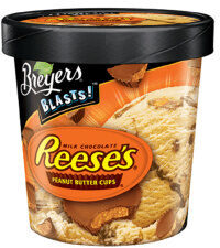 Peanut Butter Reduce Fat Ice Cream With Chocolate, Peanut Butter