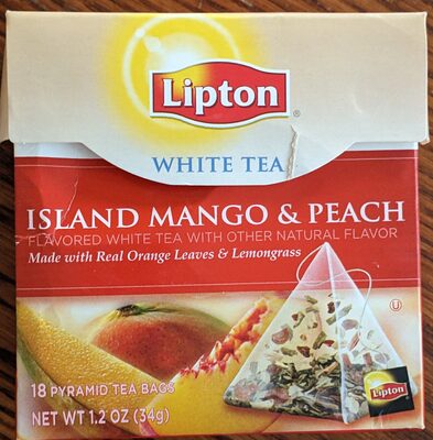 Peach Mango White Pyramid Tea Bags, Peach Mango White