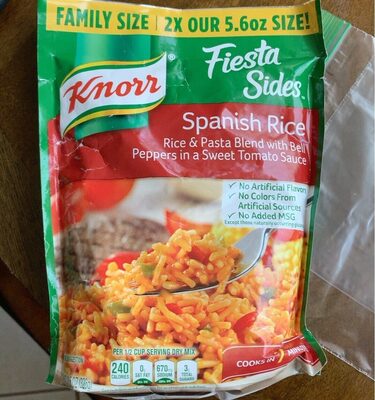 Spanish Rice & Pasta Blend With Bell Peppers In A Sweet Tomato Sauce, Spanish