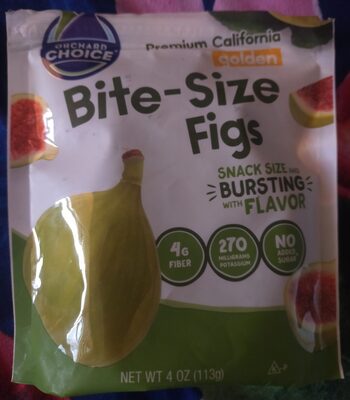Orchard Choice Premium California Golden Bite-Size Figs 4 oz Bag