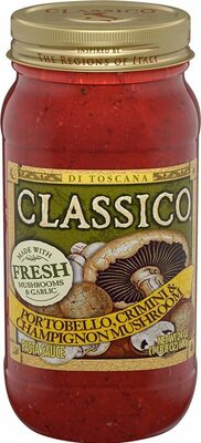 Portobello, Crimini & Champignon Mushroom Pasta Sauce, Portobello, Crimini & Champignon Mushroom