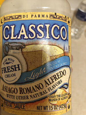 Light Asiago Romano Alfredo Pasta Sauce