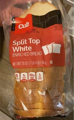 Split Top White Enriched Bread, Split Top White