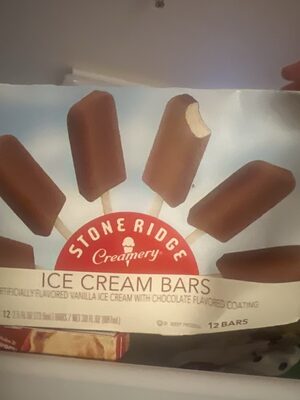 Vanilla Ice Cream With Chocolate Flavored Coating Ice Cream Bars, Vanilla Ice Cream With Chocolate