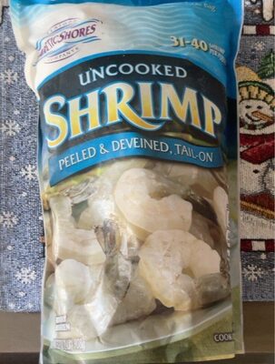 Peeled & Deveined, Tail-On Uncooked Shrimp
