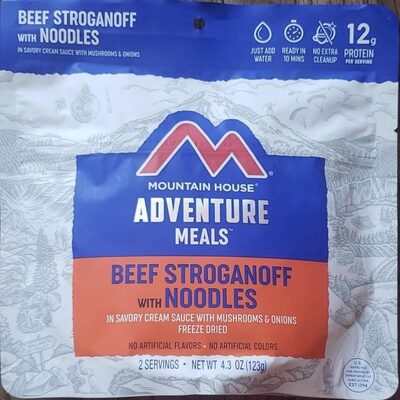 Beef Stroganoff With Noodles In Savory Cream Sauce With Mushrooms & Onions, Beef Stroganoff With Noodles