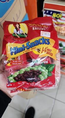 Sun-Maid Mini Snacks California Sun-Dried Raisins 14-Ct /14g Crtn