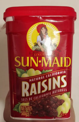 Sun-Maid Raisins Secs De La Californie - Canister Resealable 500g