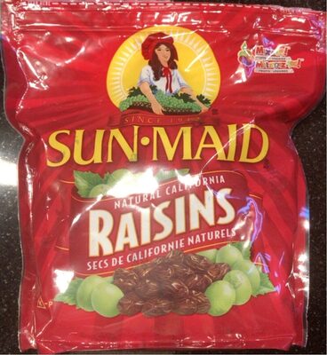 Sun-Maid Raisins Secs De La Californie - Sac Stand-Up Resealable 750g