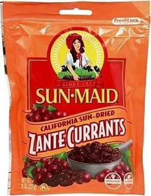 Sun-Maid California Sun-Dried Zante Currants 8oz Resealable Bag