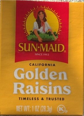 Sun-Maid California Golden Raisins 6-Pack/1oz Cartons