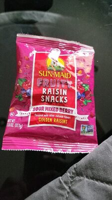 Sun-Maid Fruity Raisin Snacks Sour Mixed Berry 1.33oz Pouches