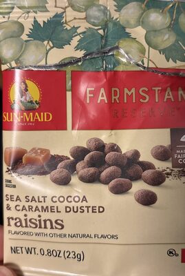 Sun-Maid Farmstand Reserve Sea Salt Coca Carmel Rsn .8oz Bag