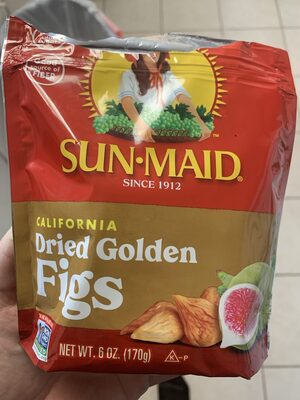 Sun-Maid California Dried Golden Figs 6 oz Resealable Stand-up Bag