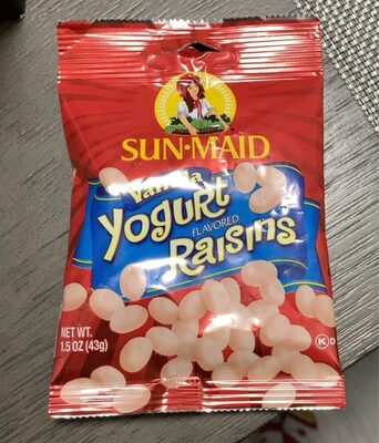 Sun-Maid Vanilla Yogurt Covered Raisins 1.5oz Bag