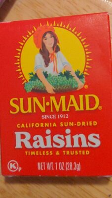 Sun-Maid California Sun-Dried Raisins 6-Pack/1oz Cartons