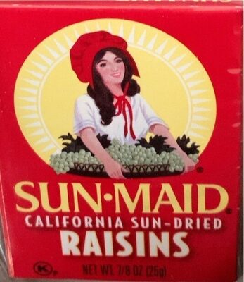 Sun-Maid California Sun-Dried Raisins 6-Pack/25g Cartons