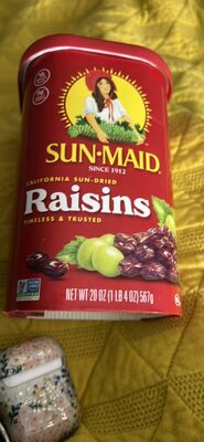 Sun-Maid California Sun-Dried Raisins 20oz Resealable Canister