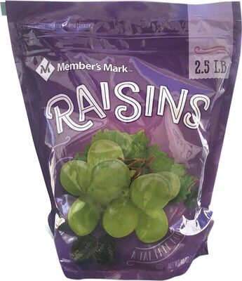 Sun-Maid California Sun-Dried Raisins 1 Box/2-Pack/1.875 lb Bags