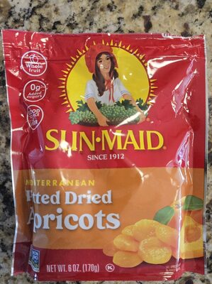 Sun-Maid Mediterranean Pitted Dried Apricot 6oz Resealable Bag