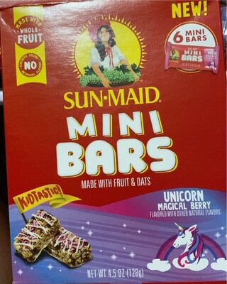 Unicorn Magical Berry Flavored Mini Bars, Unicorn Magical Berry