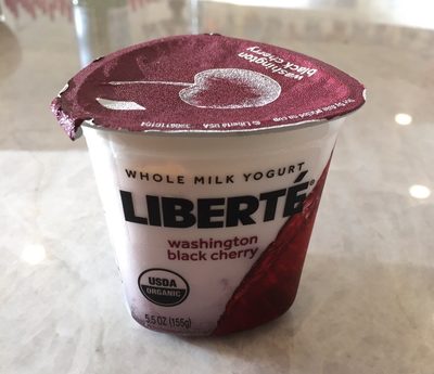 Liberte Black Cherry Whole Milk Yogurt
