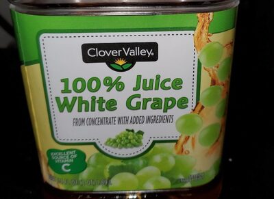 100% White Grape Juice From Concentrate With Added Ingredients, White Grape