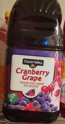 Cranberry Grape Flavored Juice Cocktail From Concentrate, Cranberry Grape