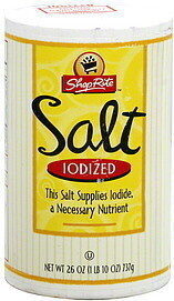 Shoprite, Iodized Salt