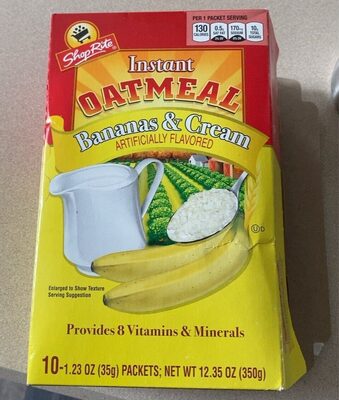 Bananas & Cream Instant Oatmeal, Bananas & Cream
