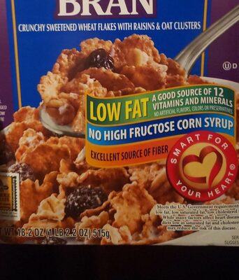 Crunchy Granola Raisin Bran Crunchy Sweetened Wheat Flakes With Raisins & Oat Clusters, Crunchy Granola Raisin Bran