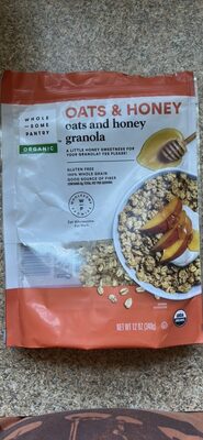 Organic, Oats & Honey Granola, Oats & Honey