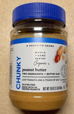Organic, Chunky Peanut Butter, Chunky