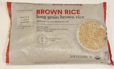 Organic, Brown Long Grain Rice, Brown