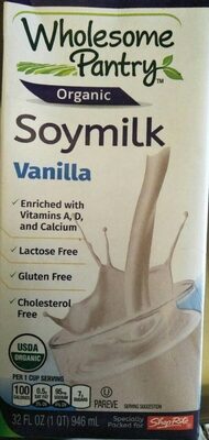 Organic, Vanilla Soymilk, Vanilla