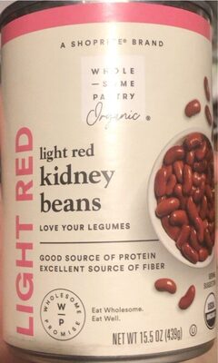Organic, Light Red Kidney Beans, Light Red Kidney
