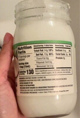 Organic, Coconut Oil