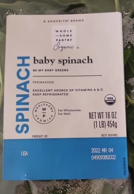 Organic, Baby Spinach