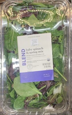 Organic Baby Spinach & Spring Mix Blend