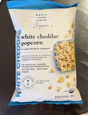 Organic, White Cheddar Popcorn, White Cheddar