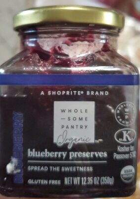 Organic, Blueberry Preserves, Blueberry