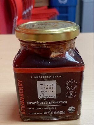 Organic, Strawberry Preserves, Strawberry