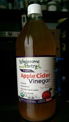 Organic, Apple Cider Raw Unfiltered Vinegar With The "Mother", Apple Cider