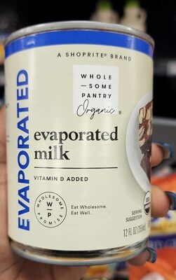 Organic, Evaporated Milk