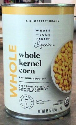 Organic, Whole Kernel Corn